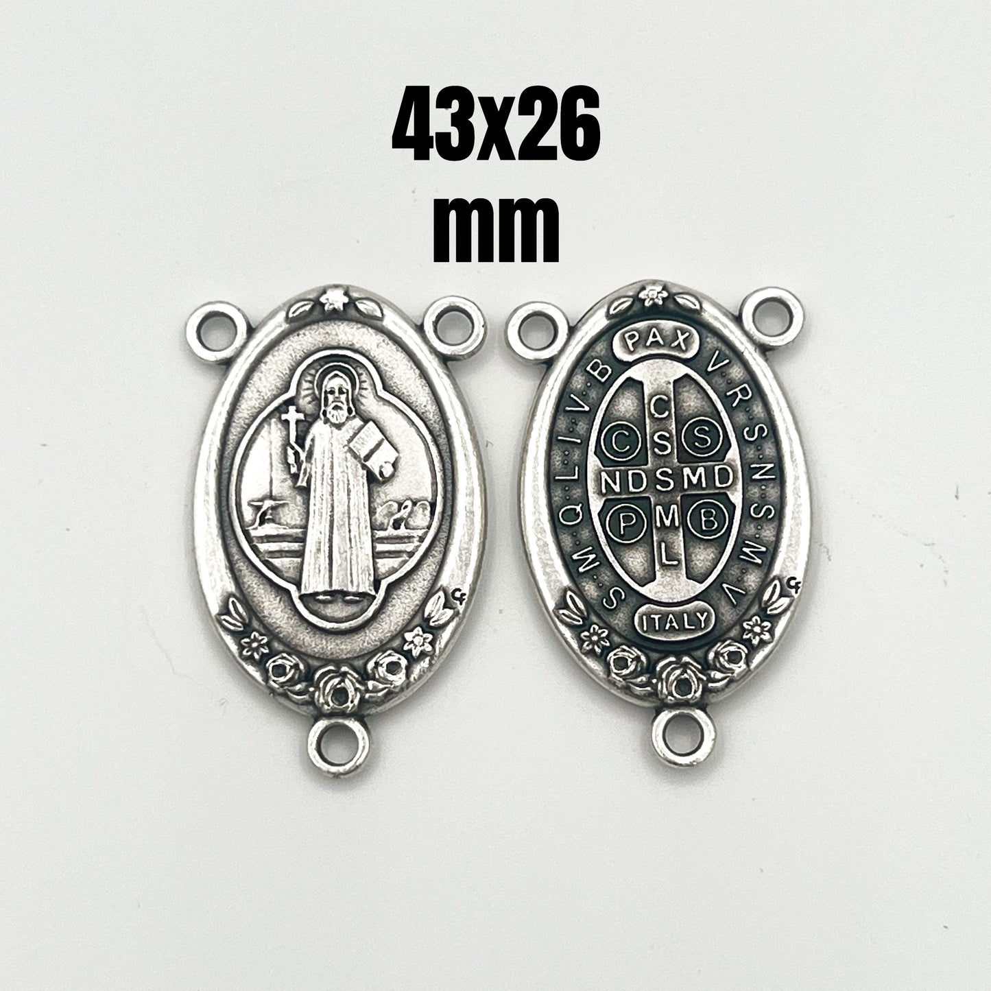 Divine Mercy Prega Per Noi Pray For Us Centerpiece Medal 48x27mm