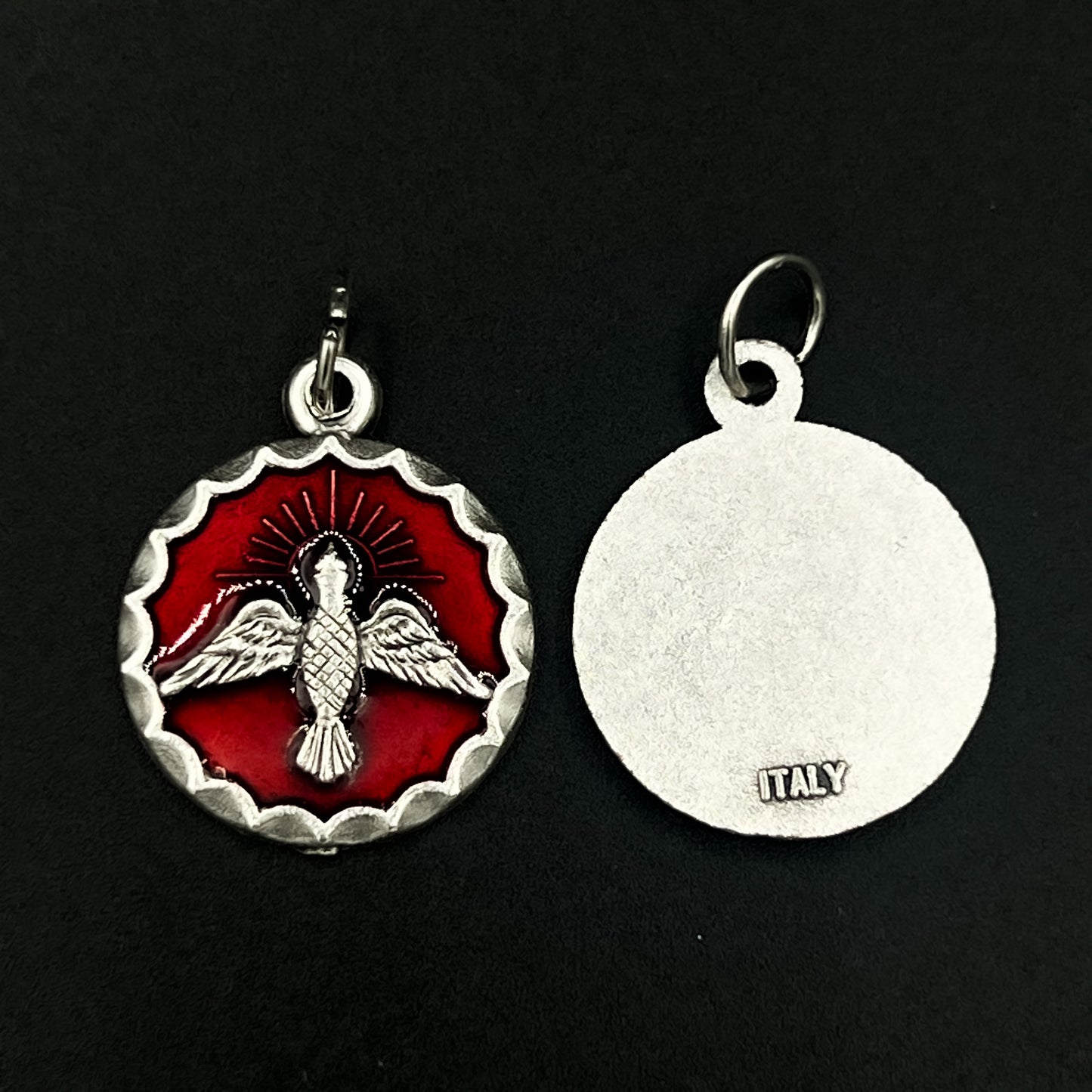 Holy Spirit Round Red 19mm