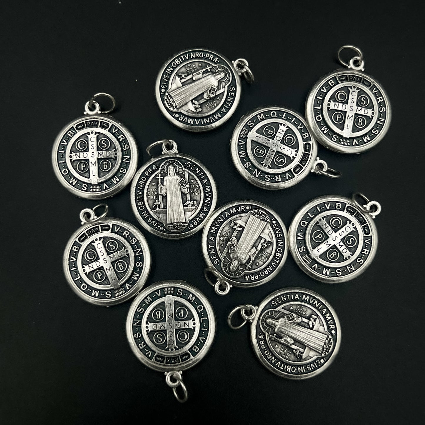 Saint Benedict Silver 22mm