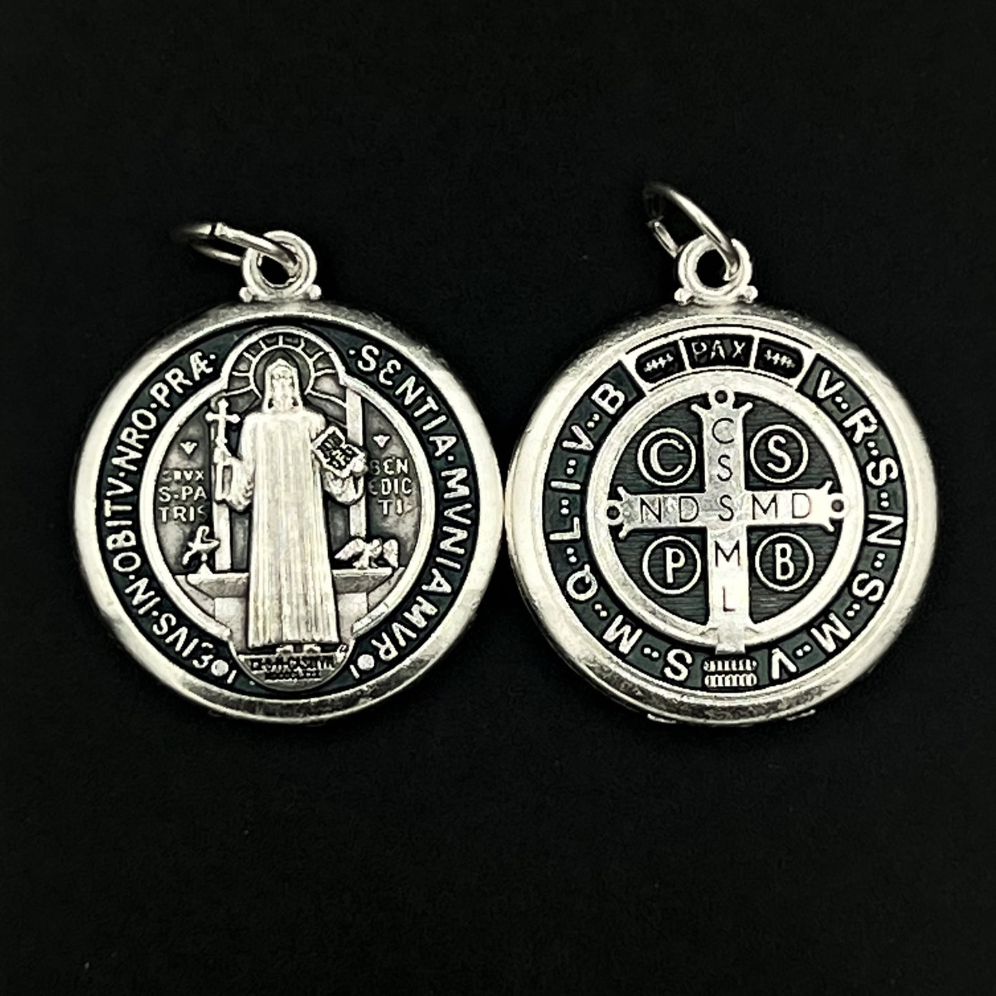 Saint Benedict Silver 22mm