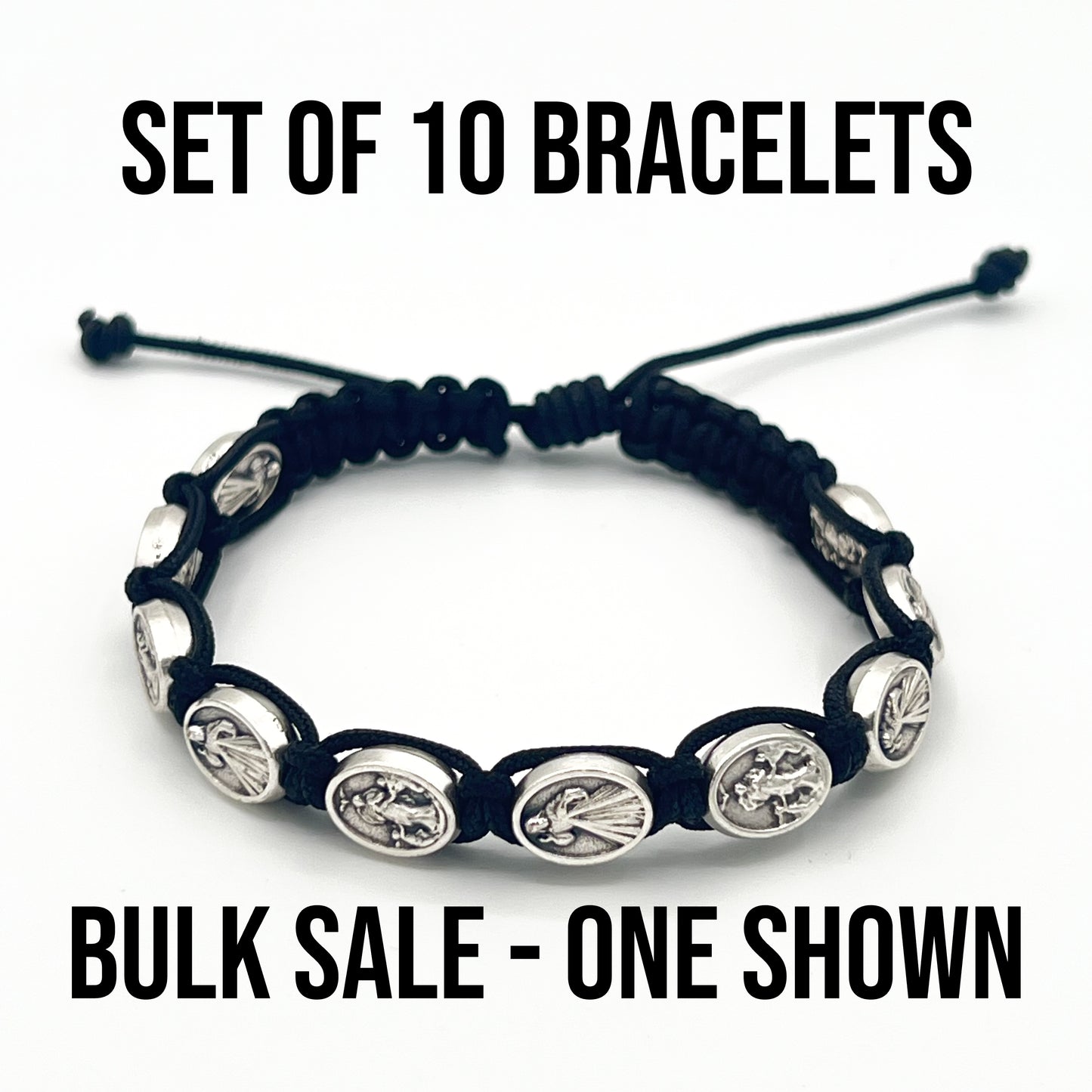 WHOLESALE BULK LOT 10 Set Of Bracelets Scapular Divine Mercy Catholic Events Gift Communion Wedding Baptism Confirmation Christmas