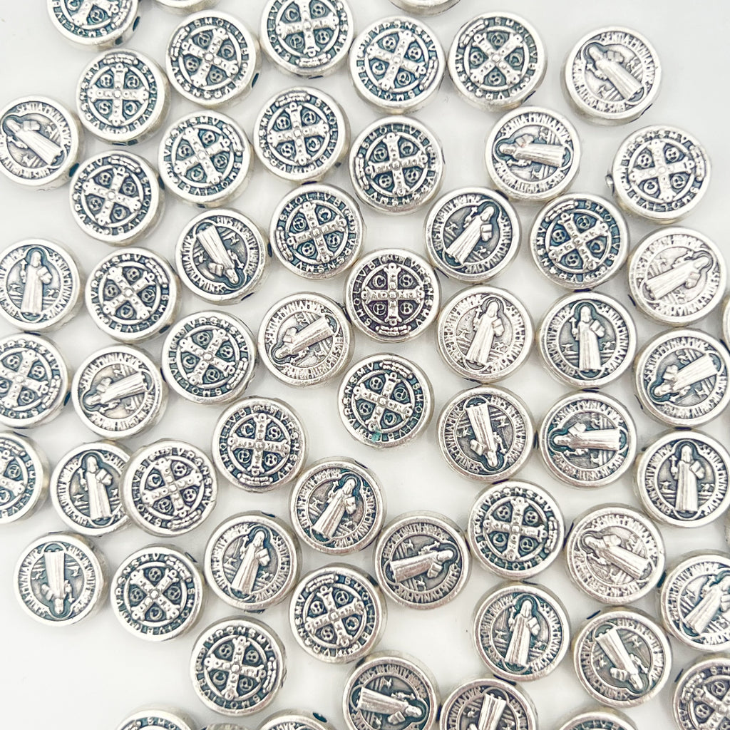 St Benedict Round Beads Charms