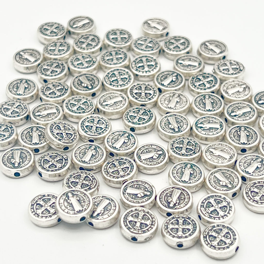 St Benedict Round Beads Charms