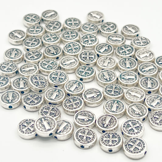 St Benedict Round Beads Charms