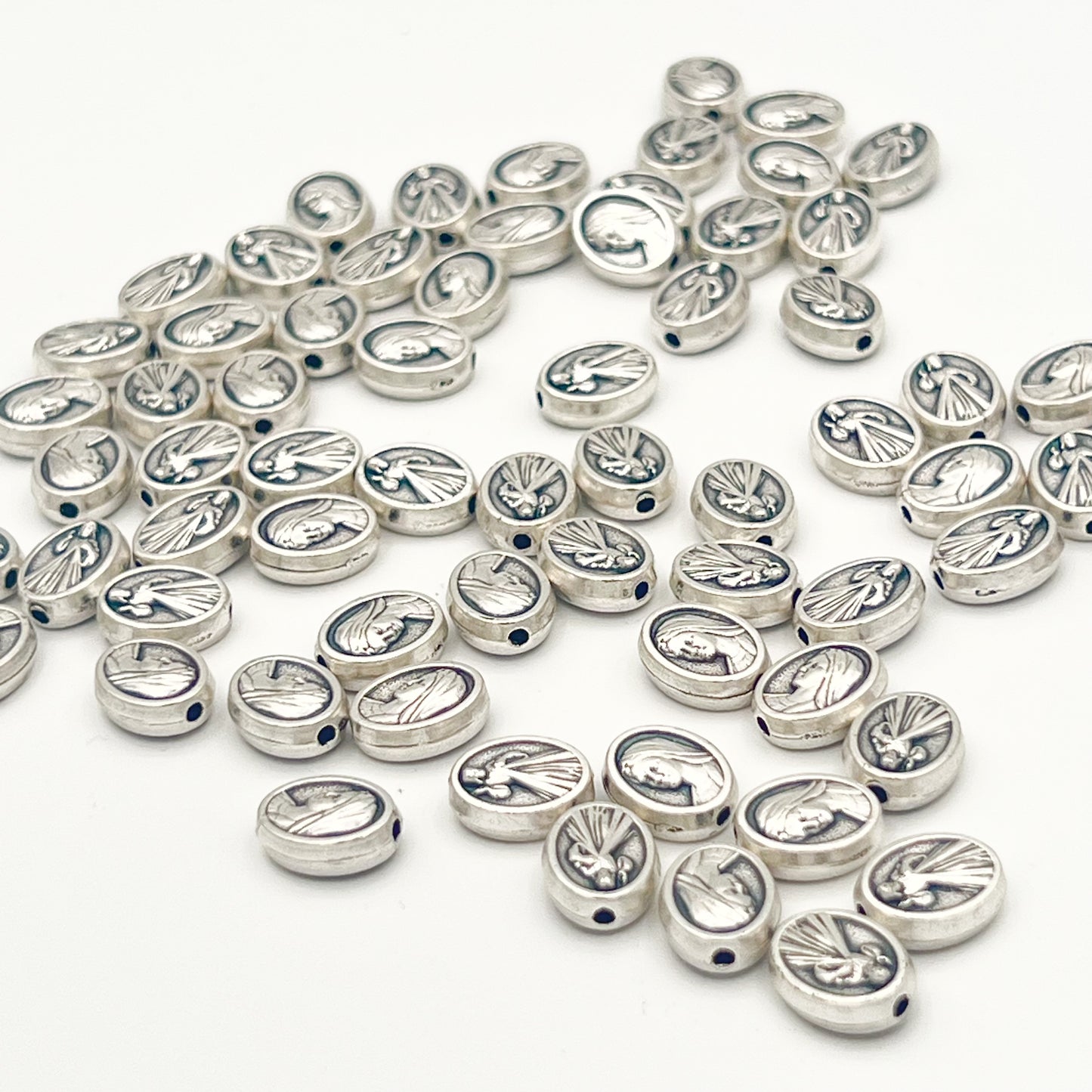 Divine Mercy Virgin Mary Beads Charms