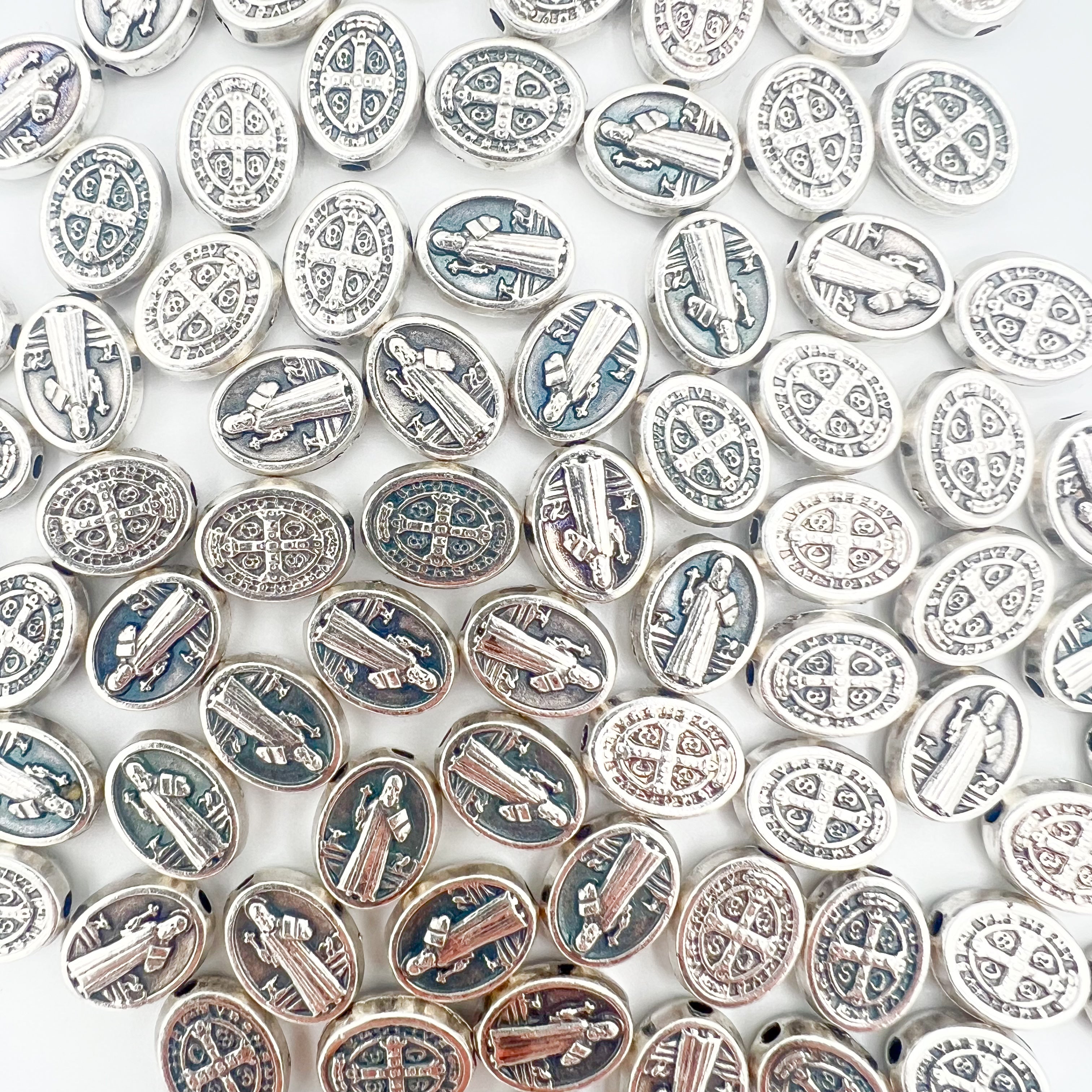 St Benedict Oval Beads Charms