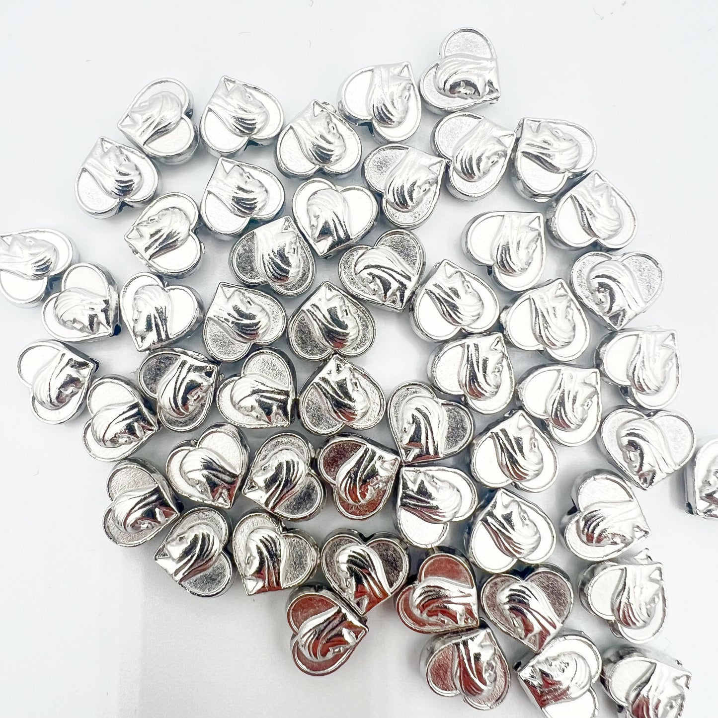 Virgin Mary Heart Beads Charms