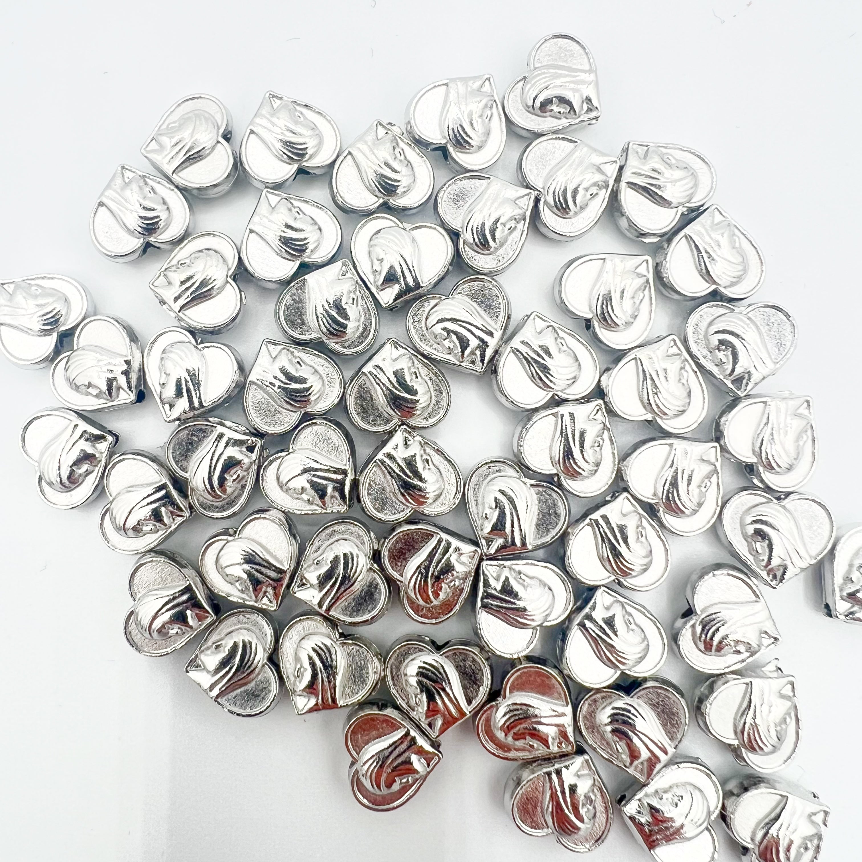 Virgin Mary Heart Beads Charms