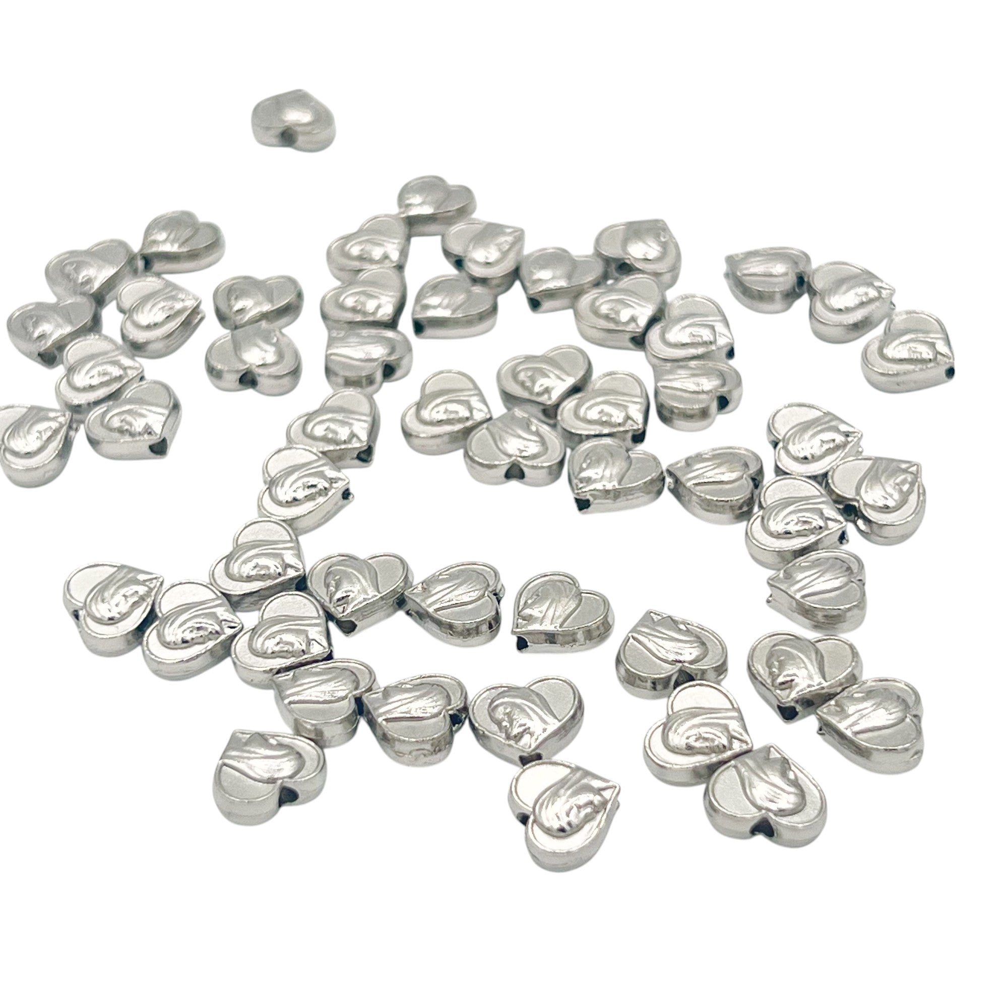 Virgin Mary Heart Beads Charms