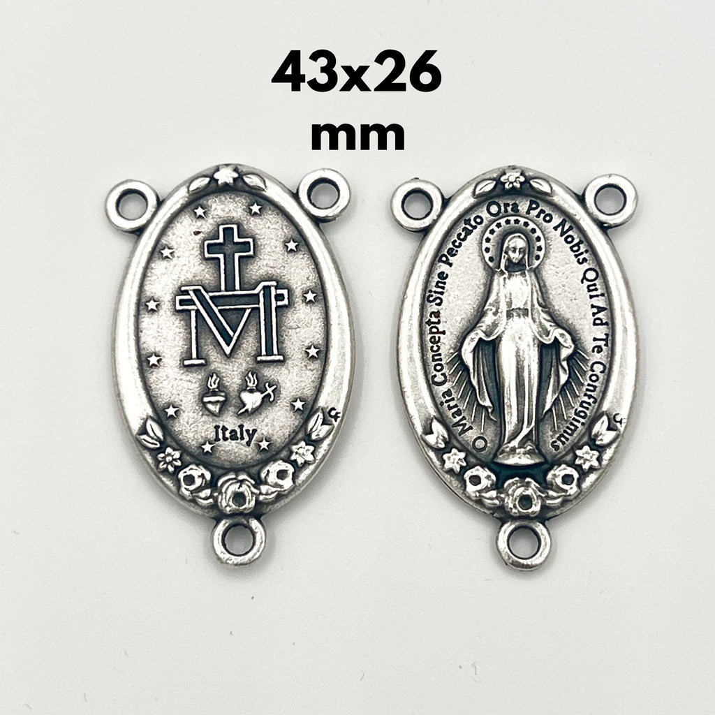 Divine Mercy Prega Per Noi Pray For Us Centerpiece Medal 48x27mm