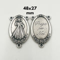 Divine Mercy Prega Per Noi Pray For Us Centerpiece Medal 48x27mm