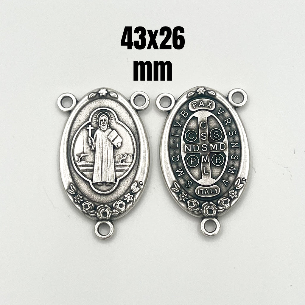 Divine Mercy Prega Per Noi Pray For Us Centerpiece Medal 48x27mm