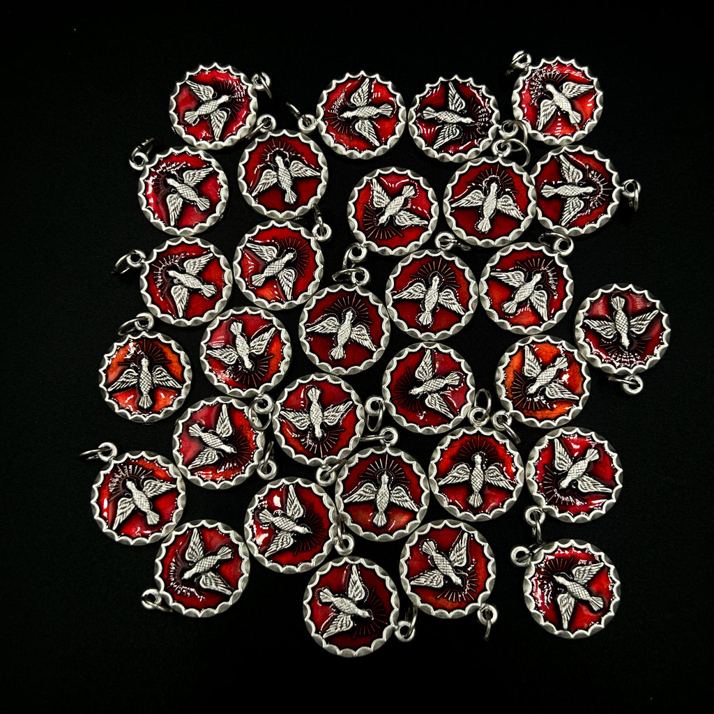 Holy Spirit Round Red 19mm