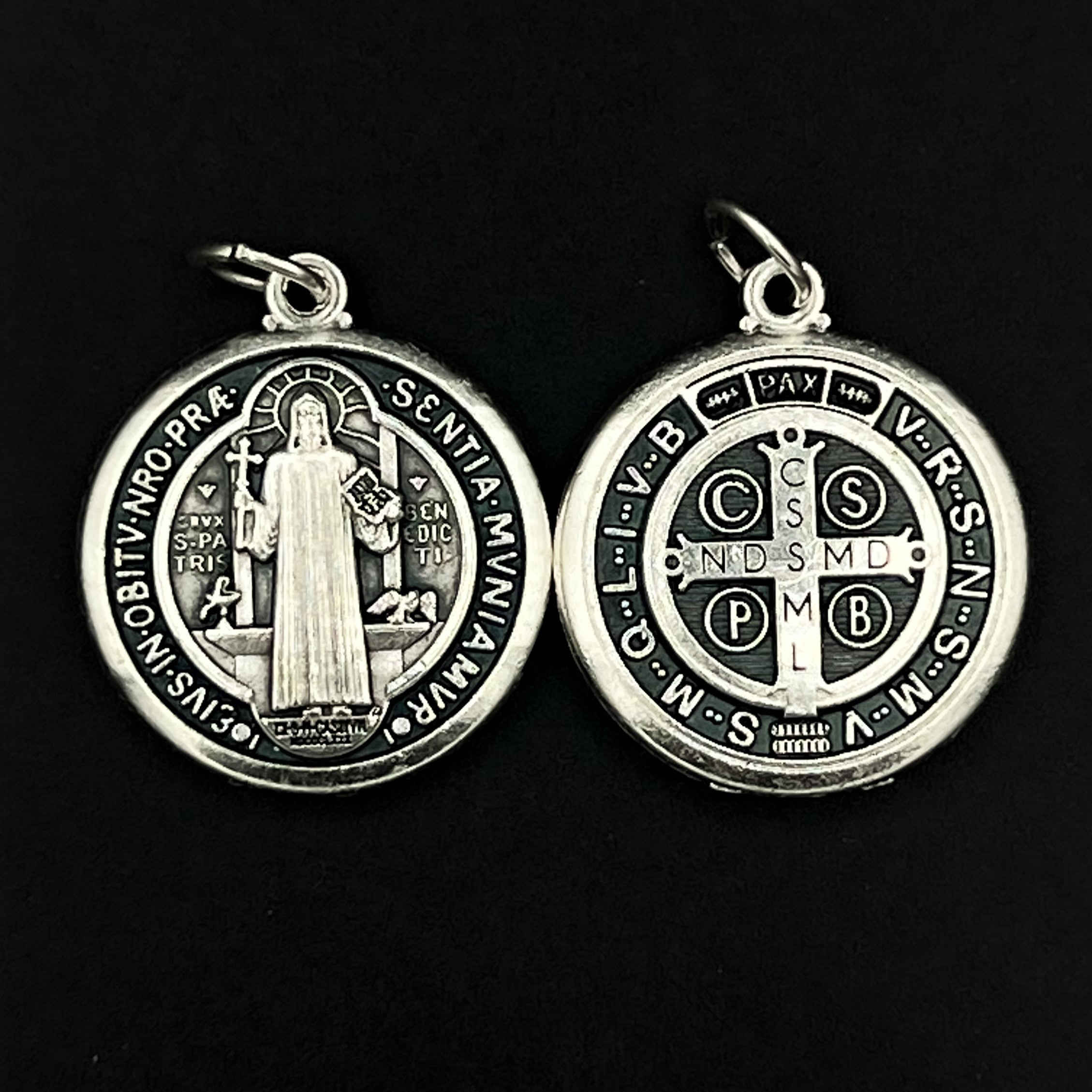 Saint Benedict Silver 22mm