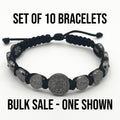 WHOLESALE BULK LOT 10 St Saint Benedict Medals San Benito Bracelets Catholic Charm Pendants