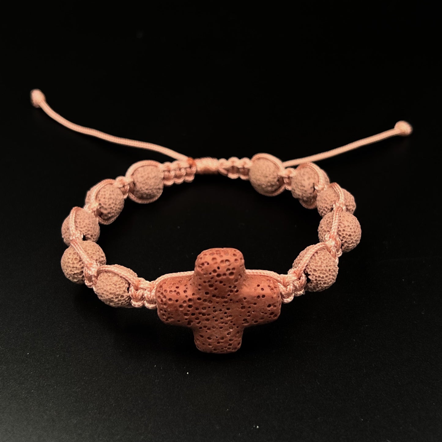 One Decade Rosary Bracelet Light Stone Prayer Beads