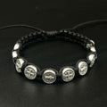 St Benedict One Decade Rosary Bracelet San Benito Black Cord Adjustable